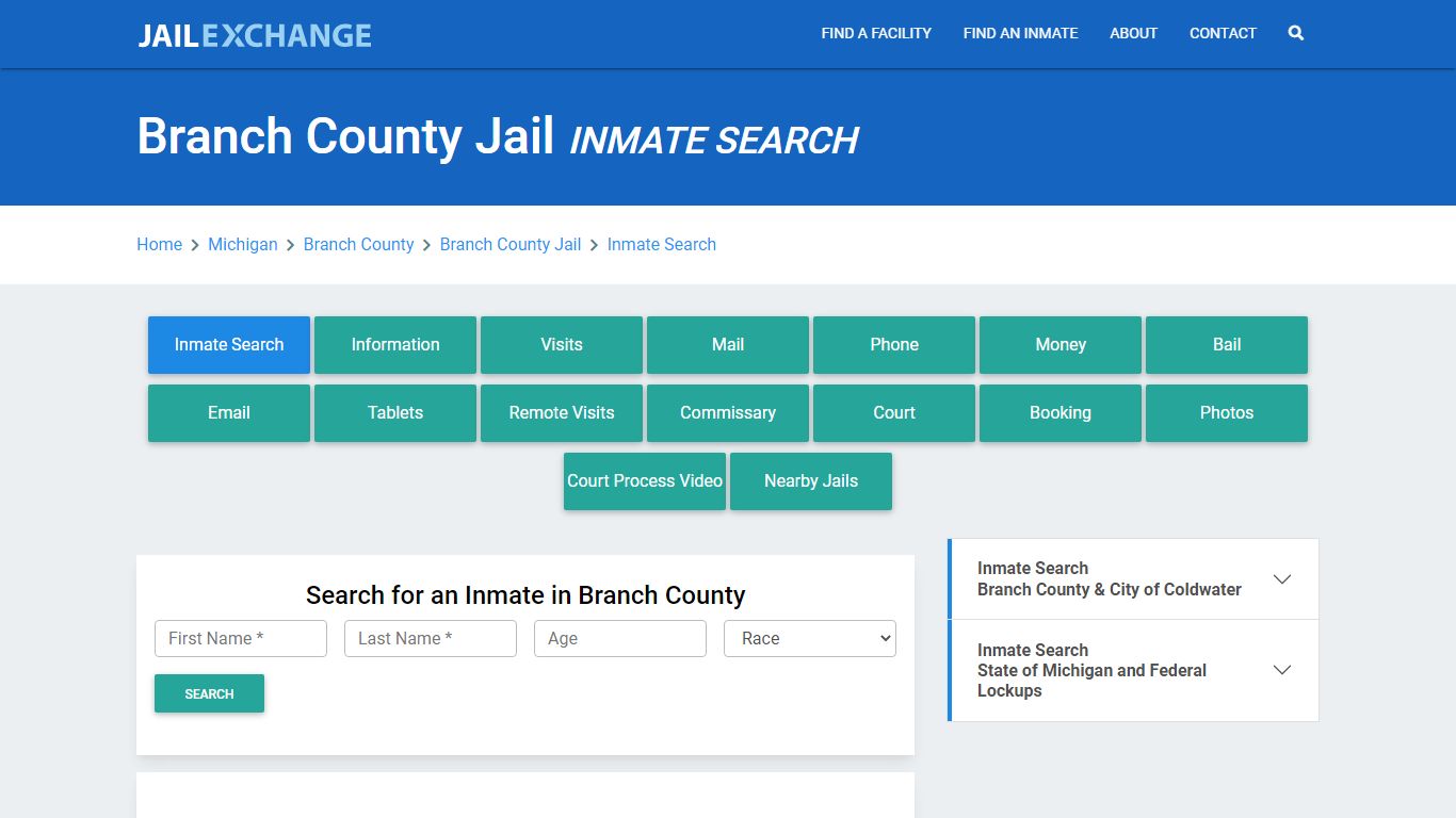 Branch County Jail, MI Inmate Search: Roster & Mugshots - Jail Exchange