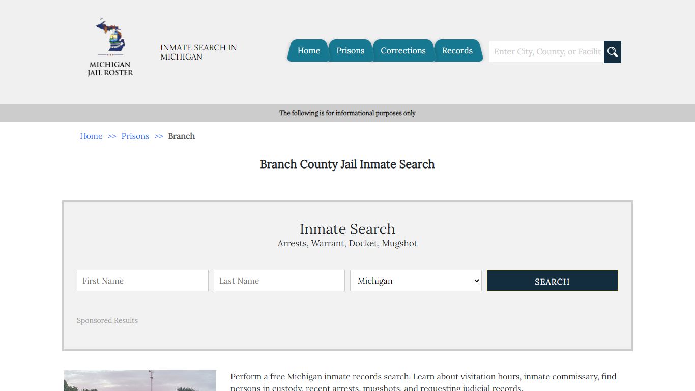 Branch County Jail Inmate Search - Michigan Jail Roster